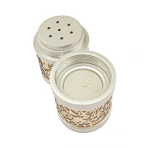 Emanuel Travel Havdallah w/ Cutout- Aluminum (EM-TLB1)