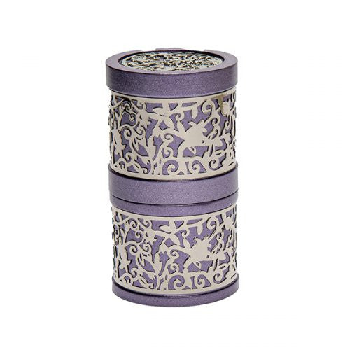 Emanuel Travel Havdallah w/ Cutout- Purple (EM-TLB4)
