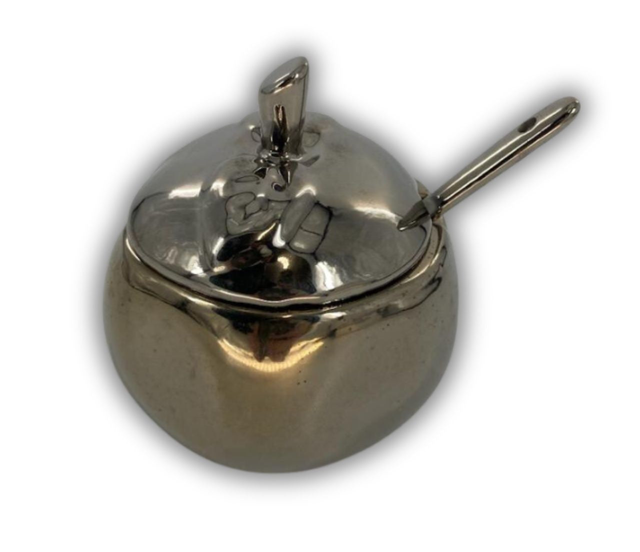 Ceramic Apple Shape Honey Dish (HD-P078P)