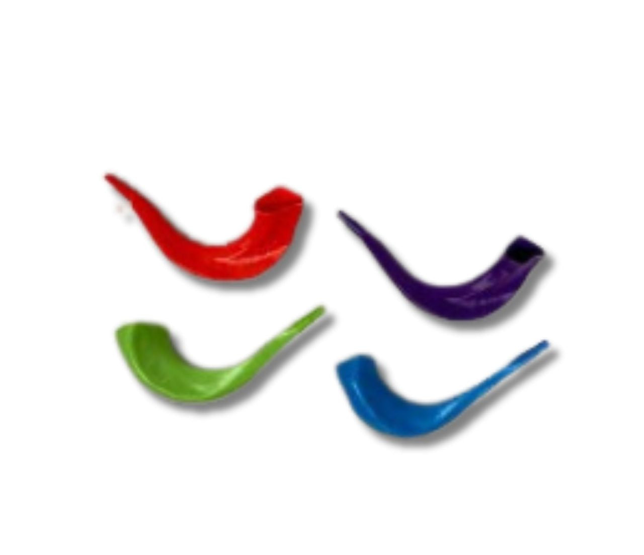Real Looking Colored Plastic Shofar (SH-SHPLCLR)