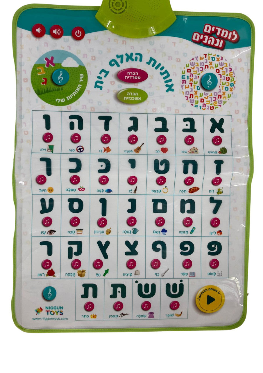 Babies Jewish Musical Alef Beis Mat (GM-WG1004)