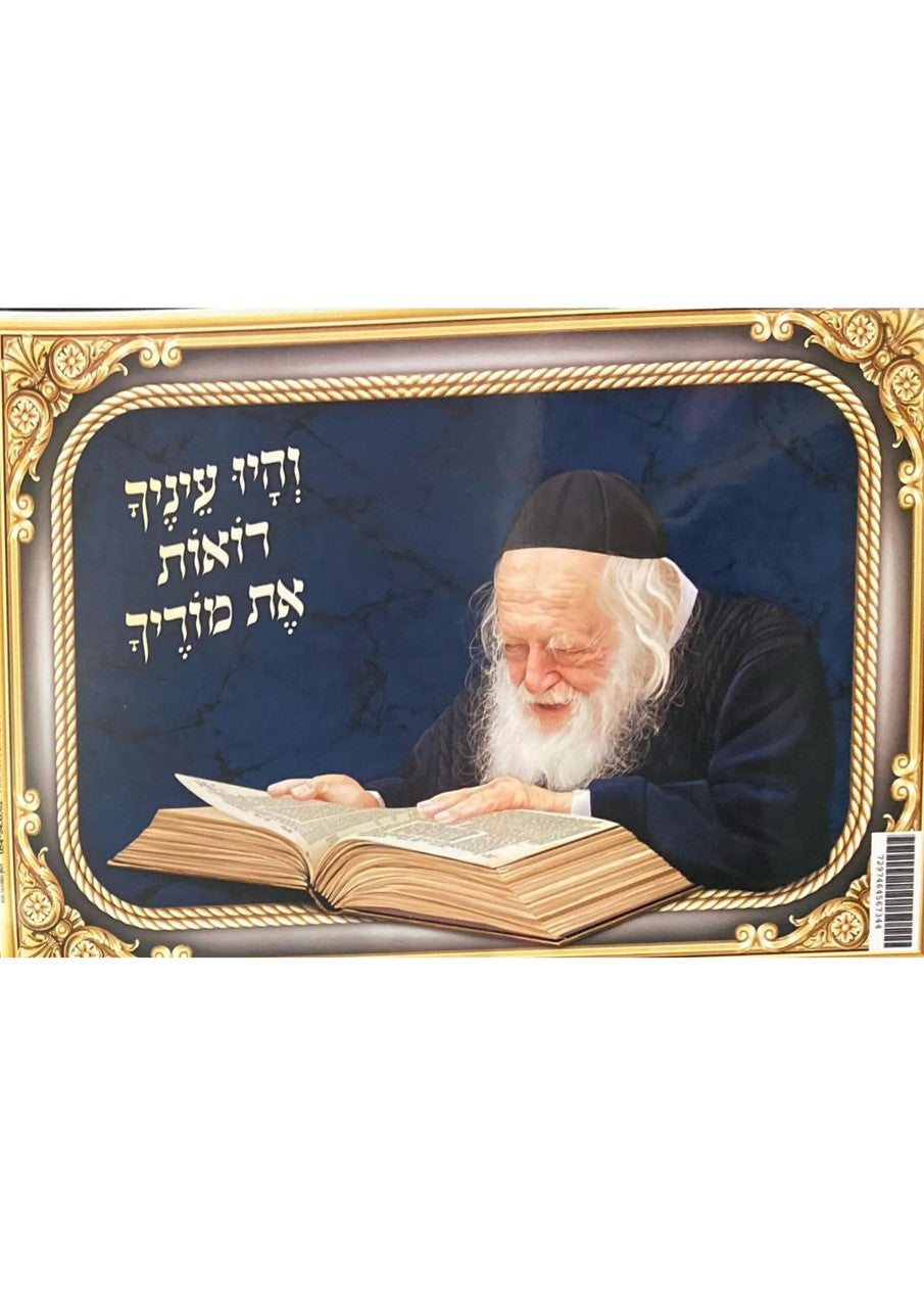 Laminated Poster R' Chaim Learning (P1952)