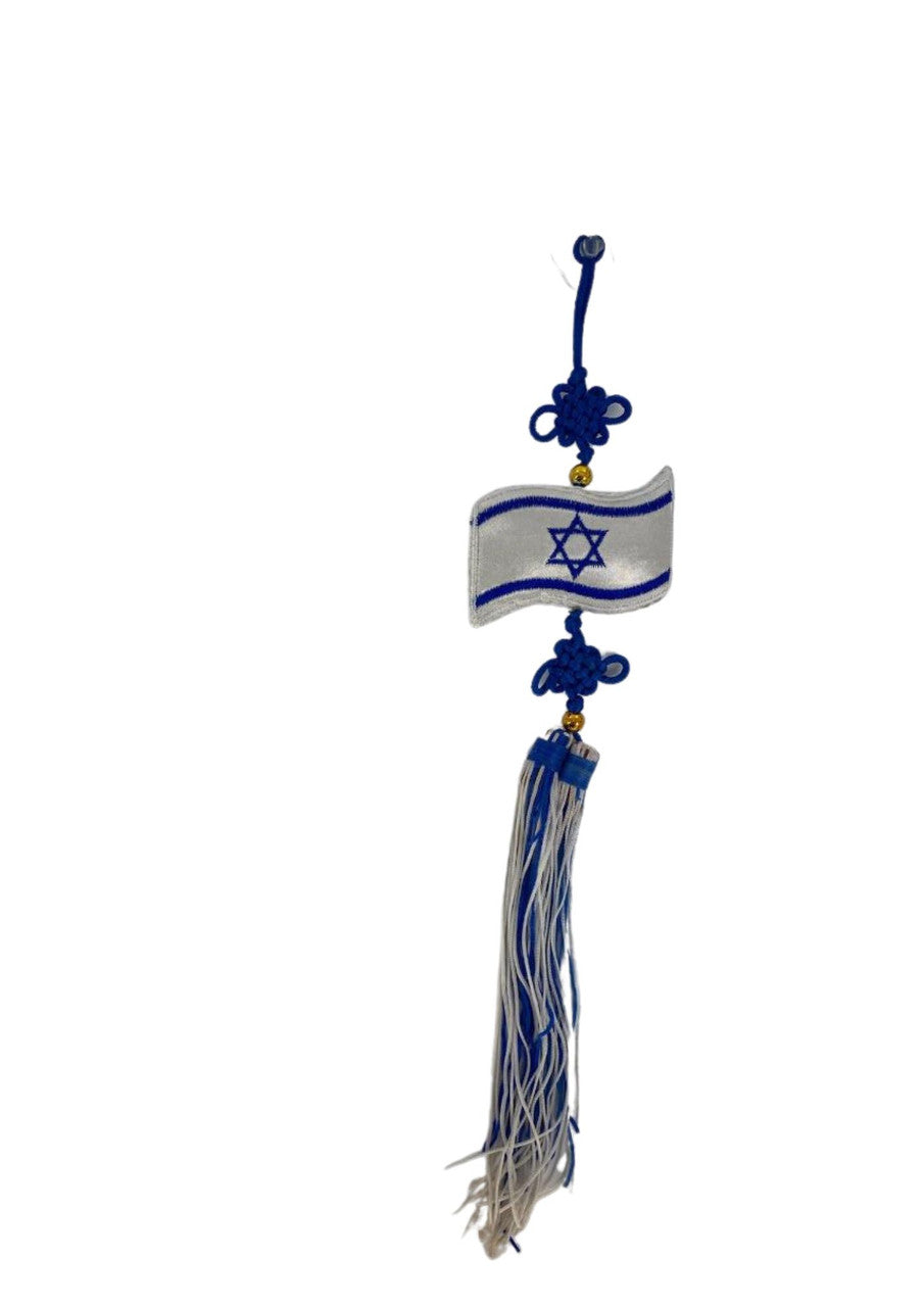 Israeli Flag Hanging Toy For Window/Rearview Mirror (I-ID)