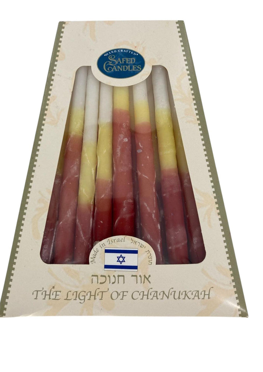 Safed Deluxe Chanukah Candles (CH-CP33T)