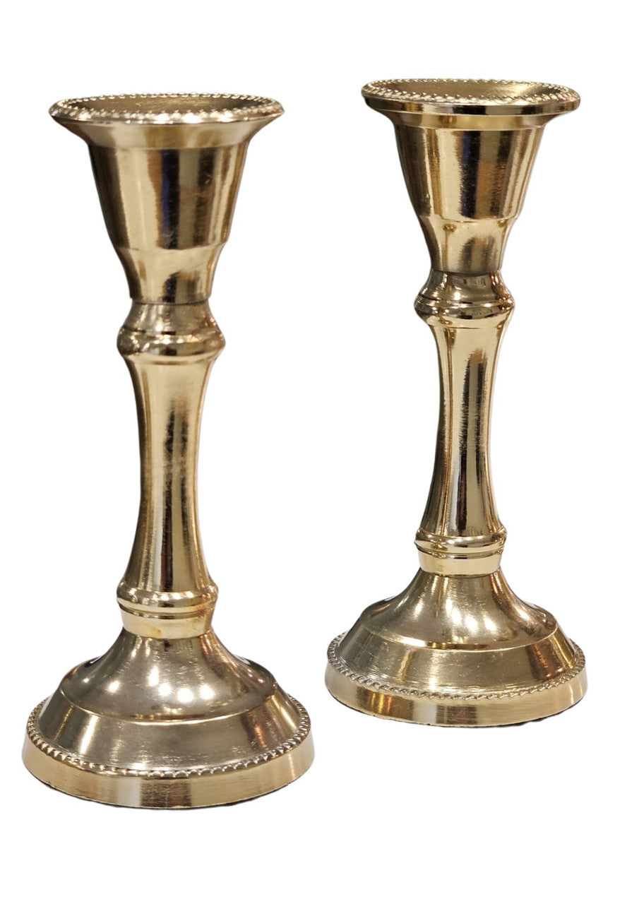 Gold/Metal Candlestick Pair 5" (CS-X5330K)