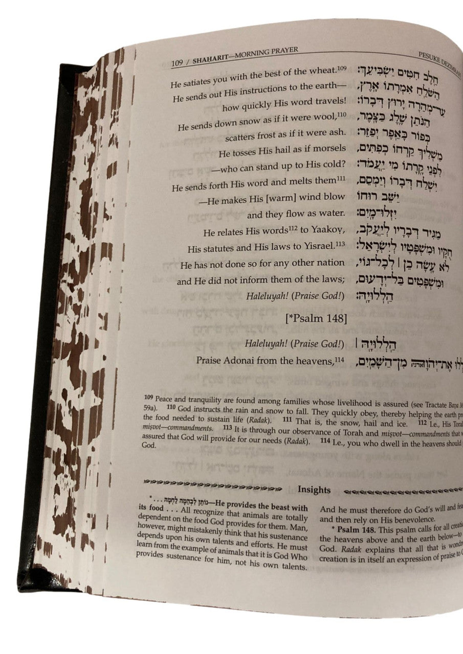 Orot Sephardic Siddur (Kol Sasson) Hebrew/ English Leather 2vol Boxed Set small 5"x7"-Brown(BK-ORSPL2)