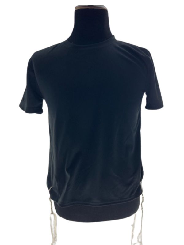 DryTzit Dry Fit Sports Tzitzis-Polyester-Black (TS-DRTBL)