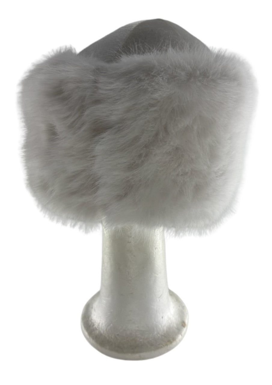 White Extra Furry Purim Shtreimel-Large (GR-52602)