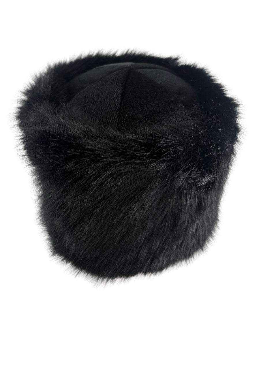 Black Extra Furry Purim Shtreimel-Large (GR-52701)