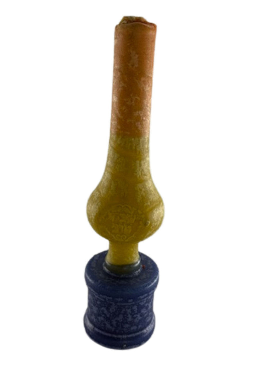 Lantern Shape Havdallah Candle-Shavua Tov-Colored (HV-HV211)