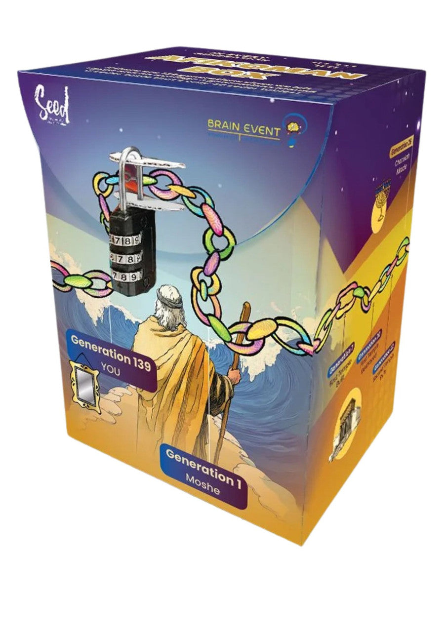 The Afikoman Escape Box-Seder Trivia Game (GM-AFBOX) "NEW"