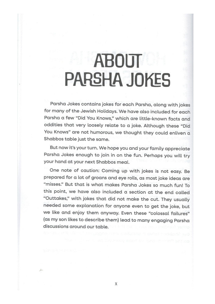 Parsha Jokes P/B Jay Zachter (BKE-PJPB)