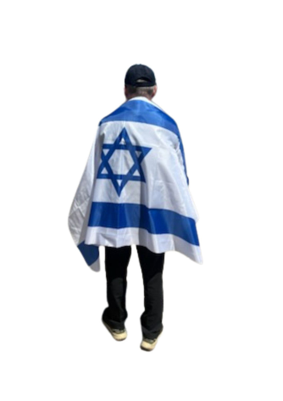 Isreali Flag Cape/Body Flag 35"x58" (I-ISFC)