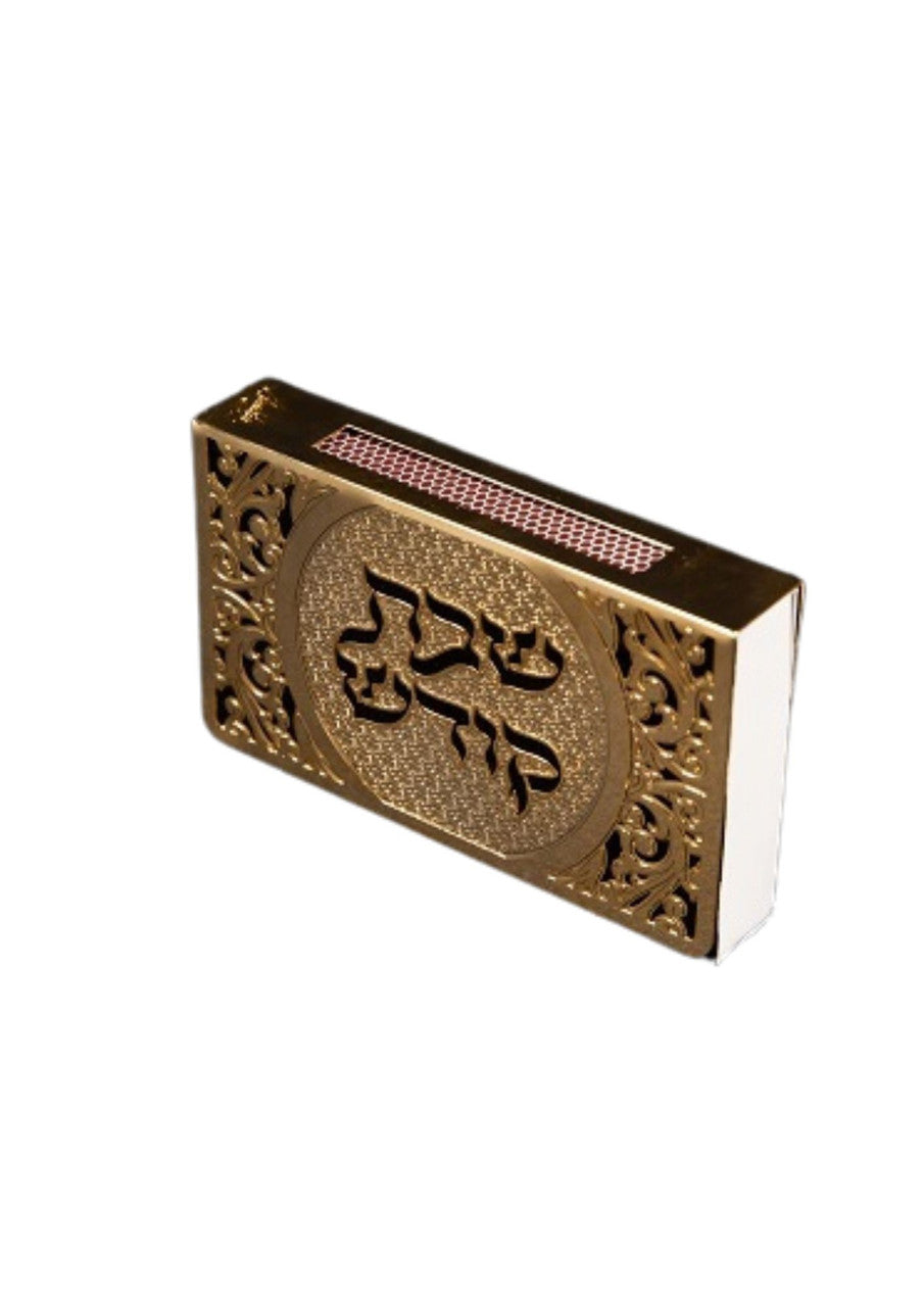 Lasercut Gold Matchbox Holder-Floral Kotel Design (MB-OJ2GP)