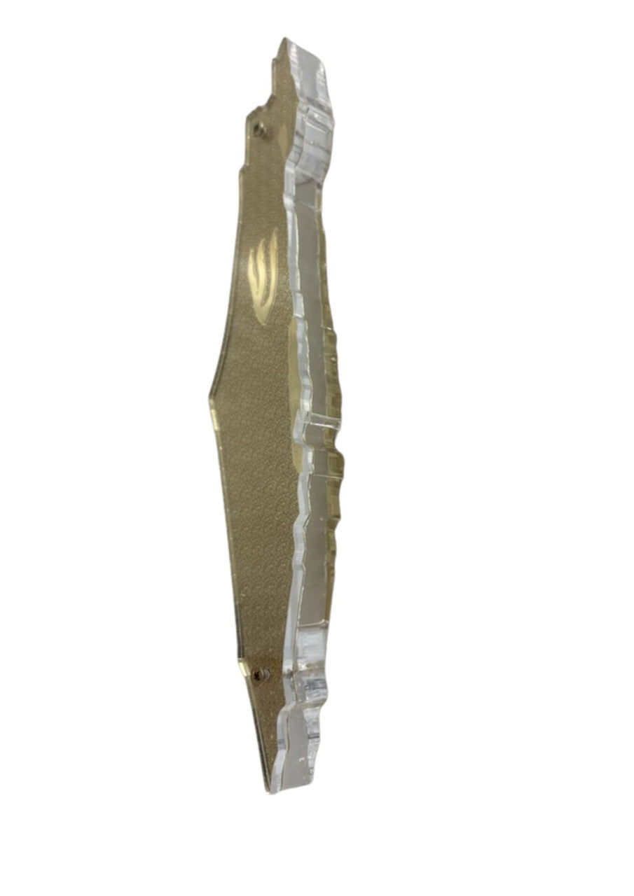 Isreal Shaped Lucite Mezuzah Case 8" Case (Fits 12cm Scroll) (MZ-OJ5357)