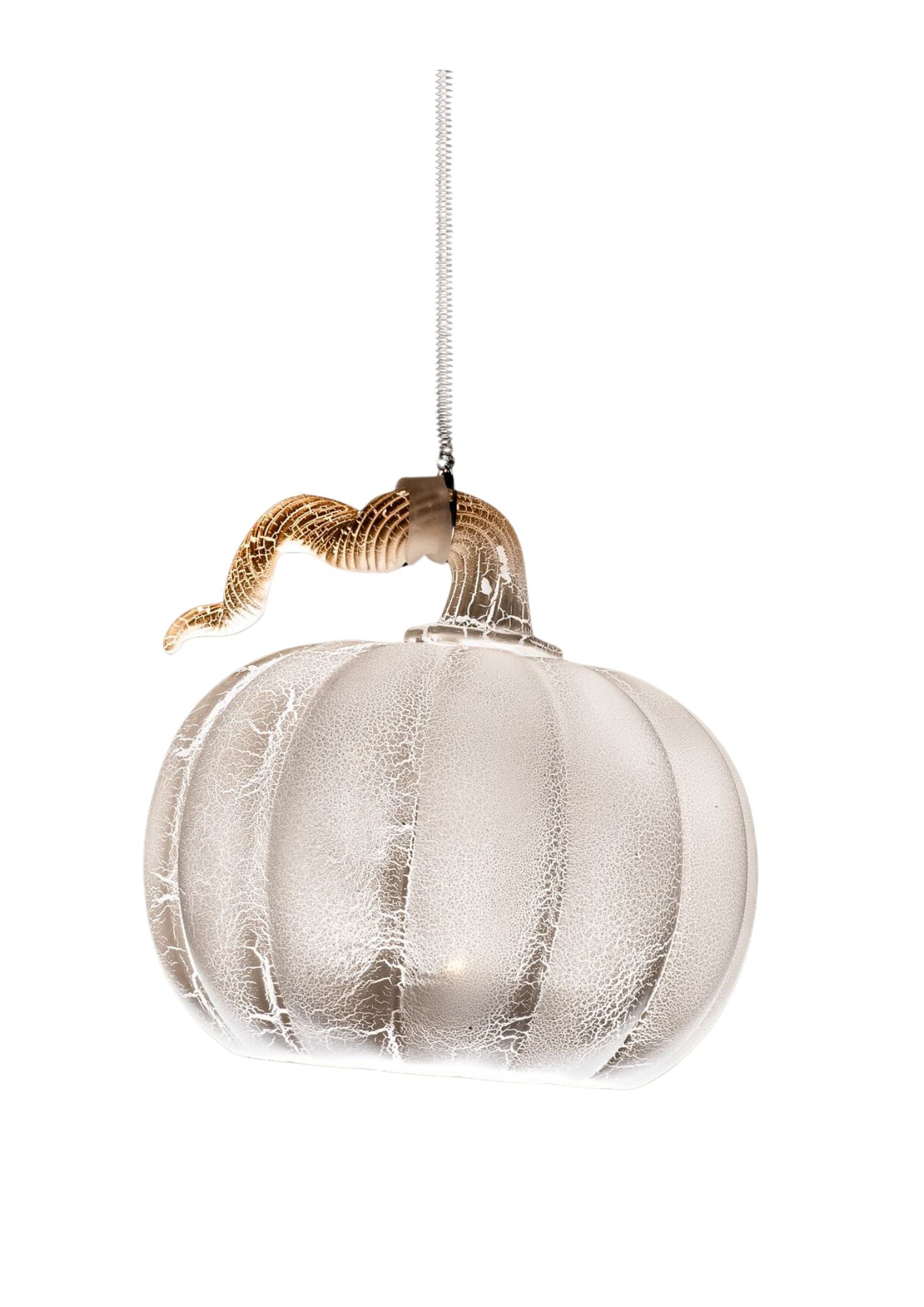 LED Glass Gourd-White 5" (AO-404)
