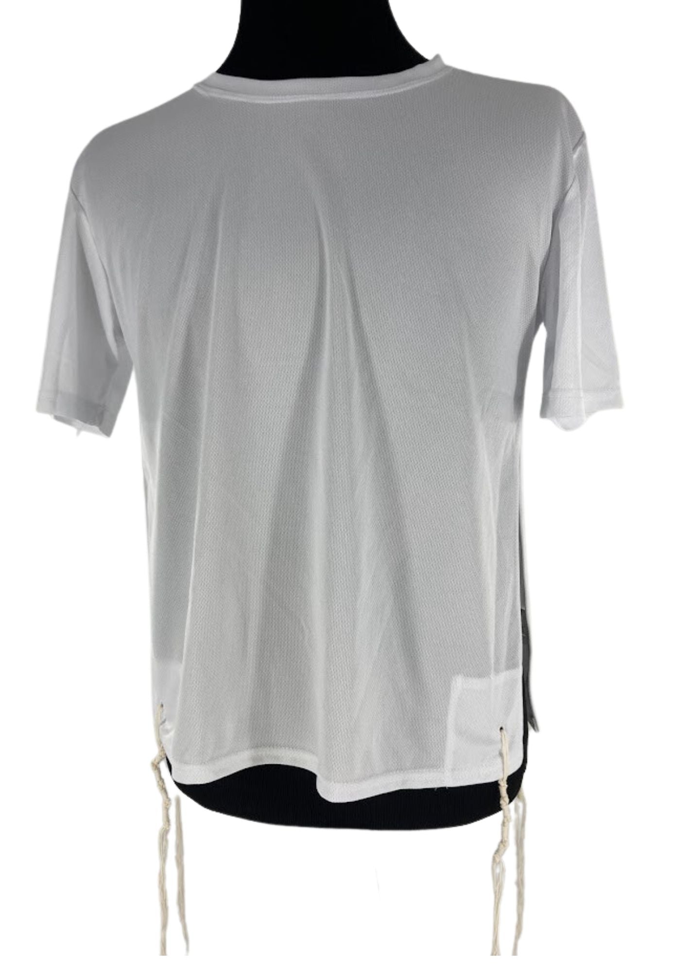 DryTzit Dry Fit Sports Tzitzis-Polyester-White (TS-DRTW)