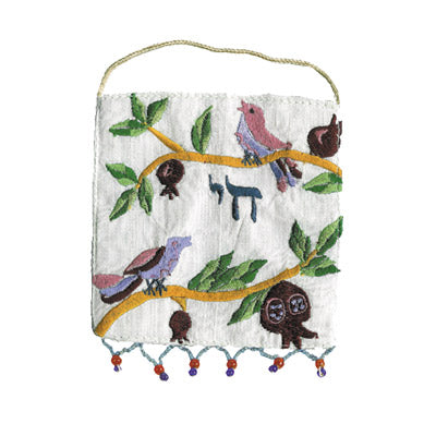 White Small Birds Chai Wall Decoration