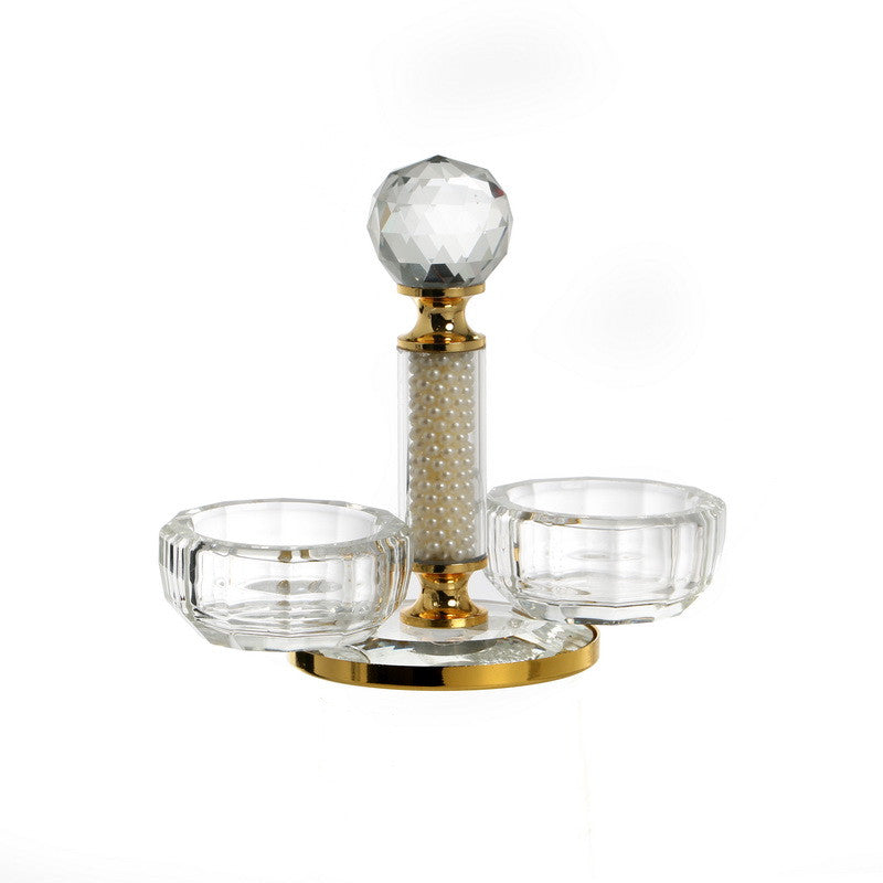 Crystal Salt Dish-Gold (MC-X1039ZA)