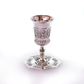 Silver Plated Kiddush Cup (KC-X121G)