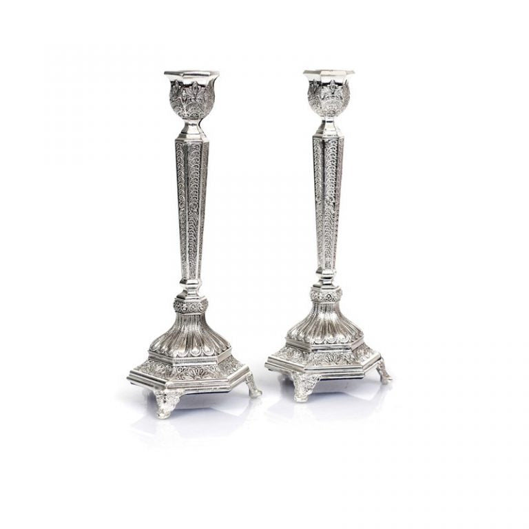 Pair of Silverplate Candlesticks 7" (CS-X1303)
