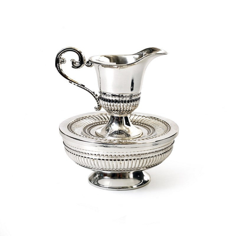 Silverplate Mayim Achronim Set- Stripes (MA-X1551)