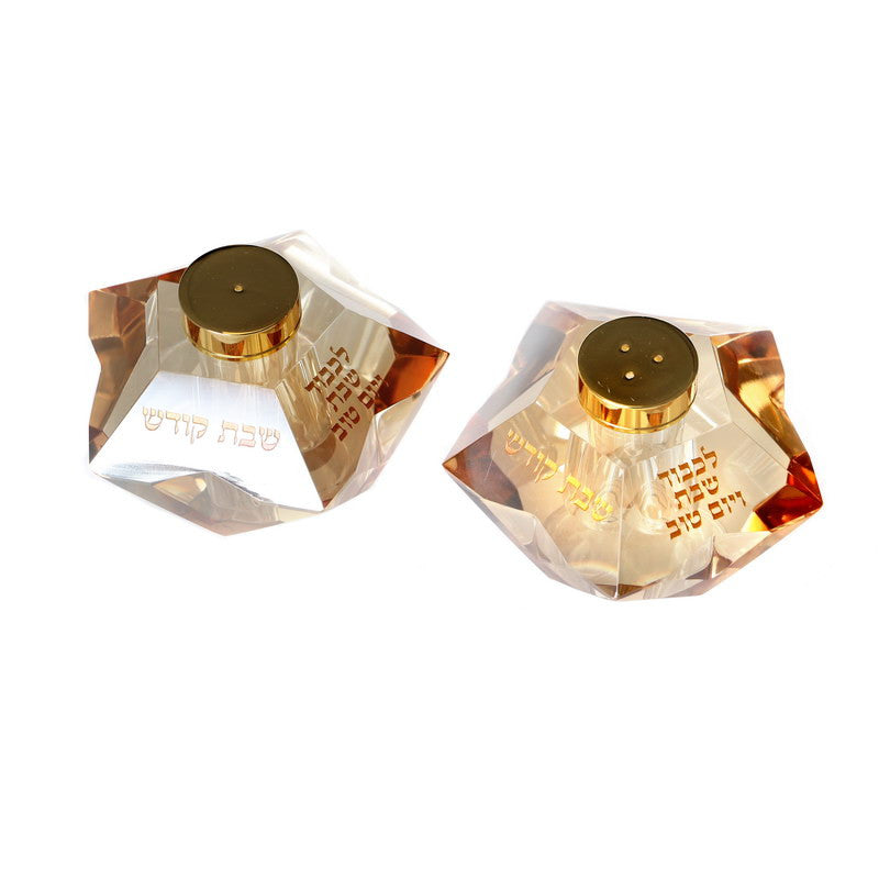Crystal Salt Shaker-Star Design-Gold (MC-X1935G)