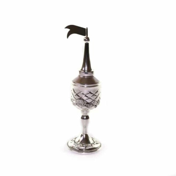 Silverplate Besamim Holder Lines Design (HV-X389A)