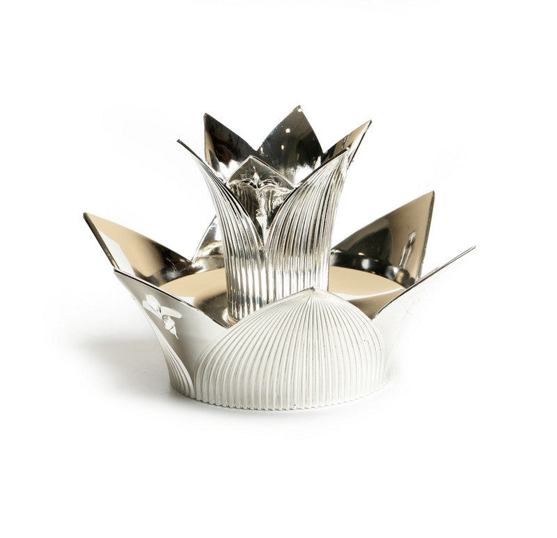 Mayim Achronim Silver Plated-Mishkan-Flower Design (MA-X4300B)