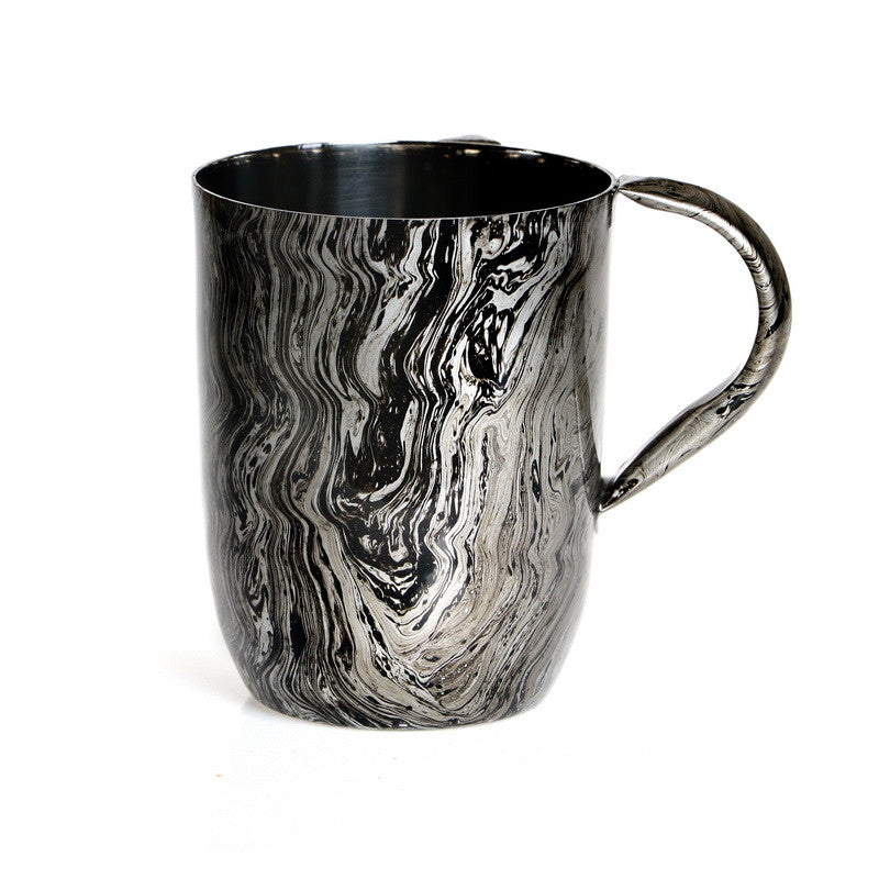 Stainless Steel Wash Cup-Silver/Black (WC-X4476)