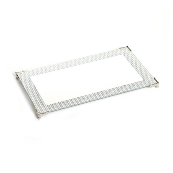 Mirror Tray-Silver-Diamonds 9"x5" (CP-X4506K)