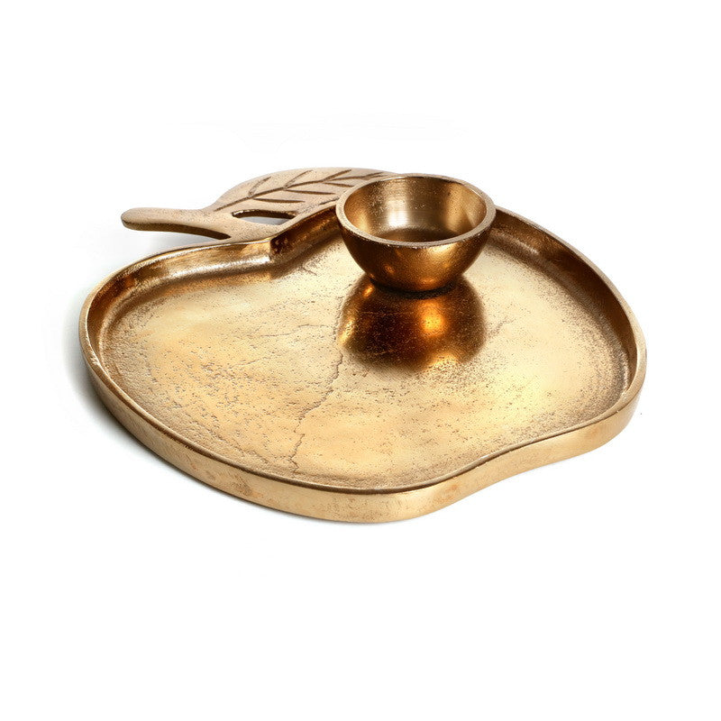 Copper Metal Apple Tray/Honey Dish (HD-X4517Z)