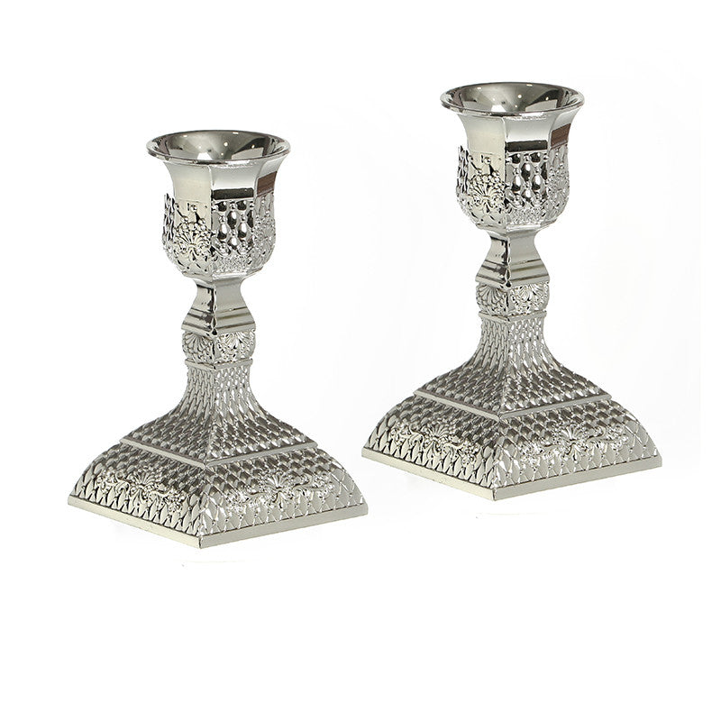 Silverplate Filigree Candlesticks 4" (CS-X4867K)
