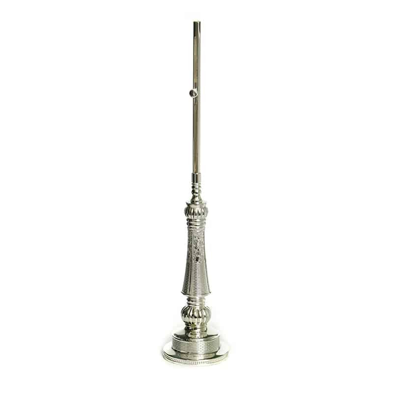 Silverplate Shabbat Candle Lighter Holder-Jerusalem Design 16.5" (SHB-X5107)