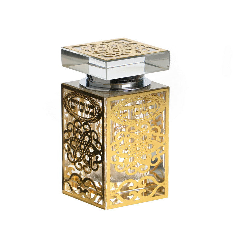 Crystal Havdallah Besamim Holder-Gold design(HV-X5603)
