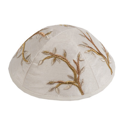 Embroidered Kippah GOLD (EM-YME-7G)