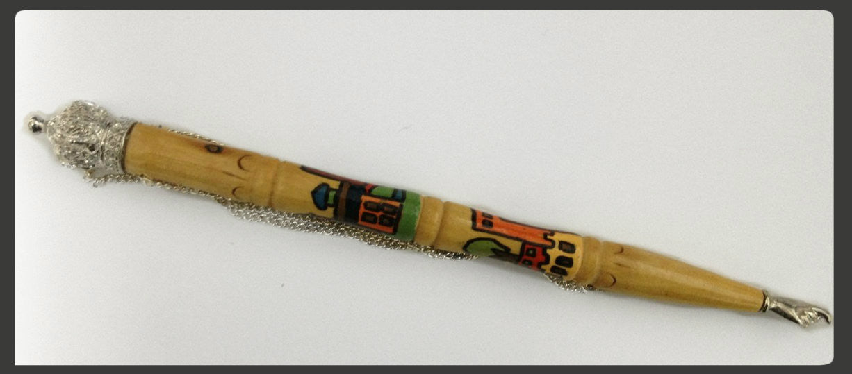 Painted Wood Torah Pointer YAD (YD-YDPT)