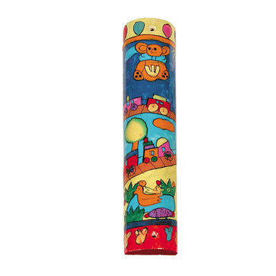 Small Wooden Mezuzah (EM-MZS Round)