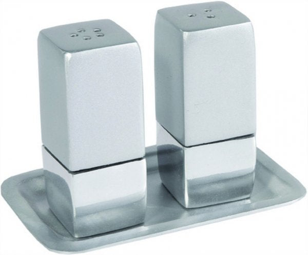 Anodize Aluminum Salt and Pepper Set Square (EM-SAA)