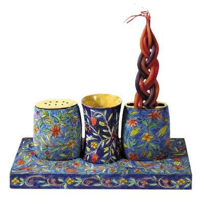 Wooden Shabbat and Havdallah Set (EM-HA)