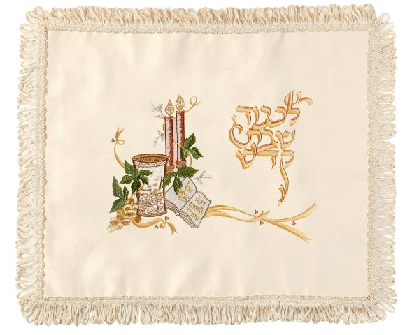 Challah Cover Suede with Fringes ( 111500 )