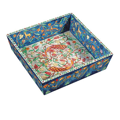 Wooden Passover Matzah Plate (EM-MA)