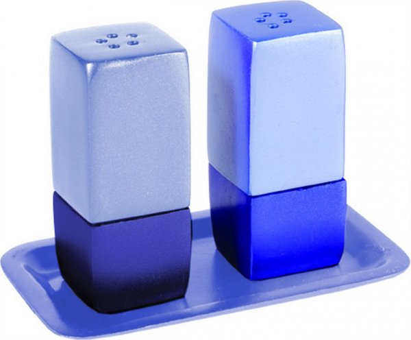 Anodize Aluminum Salt and Pepper Set Square (EM-SAA)
