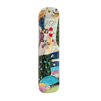 Small Wooden Mezuzah (EM-MZS Round)