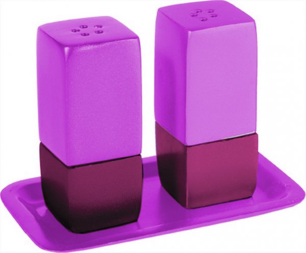 Anodize Aluminum Salt and Pepper Set Square (EM-SAA)