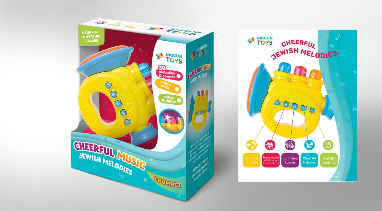 Babies Jewish Musical Trumpet-Niggun Toys (GM-65155)