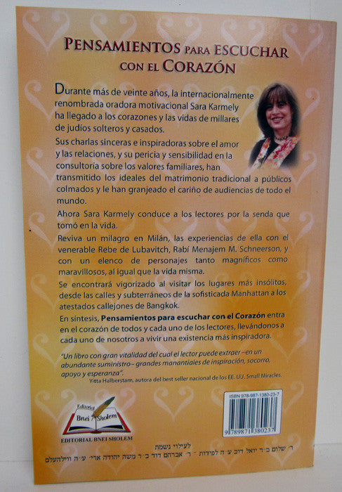 Pensamientos Para Esuchar Con el Corazon - Thoughts to Listen with Heart (BKS-PPECEC)