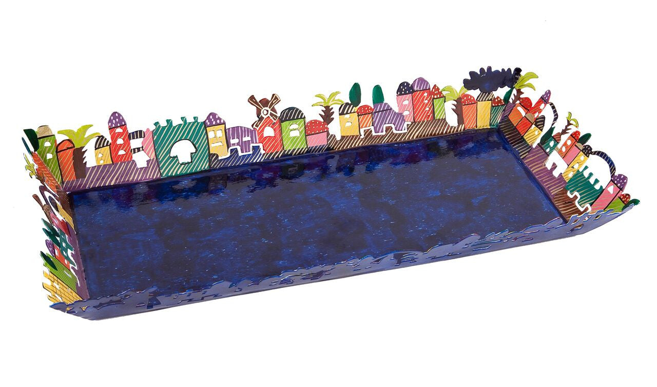 Emanuel Laser Cut Rectangular Tray-- Jerusalem (EM-BOD2)