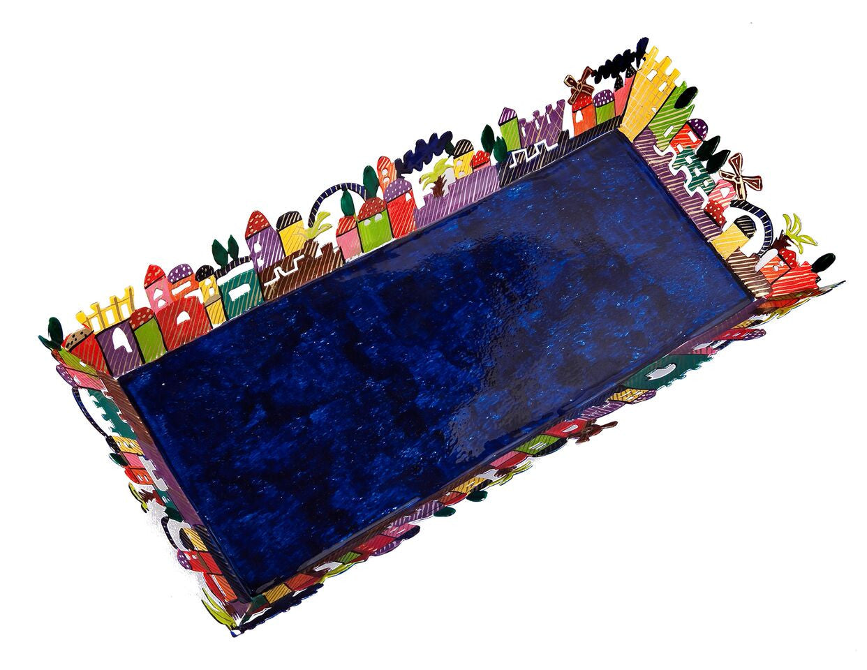 Emanuel Laser Cut Rectangular Tray-- Jerusalem (EM-BOD2)