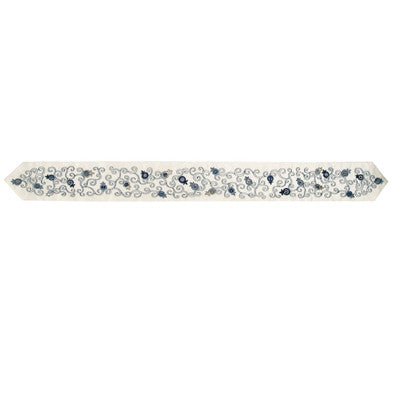 Embroidered Atara + 4 Corners Pomegranate Grey (EM-ATM5B)